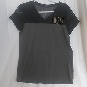 Fierce Mesh Shoulder Active Top